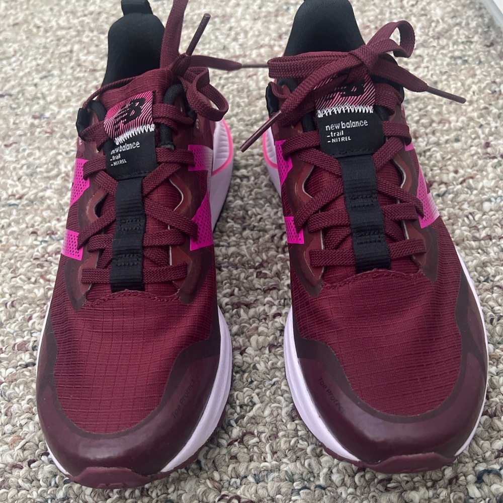 New Balance Nitrel Trail Sneakers Burgundy Pink Women’s Running Shoes